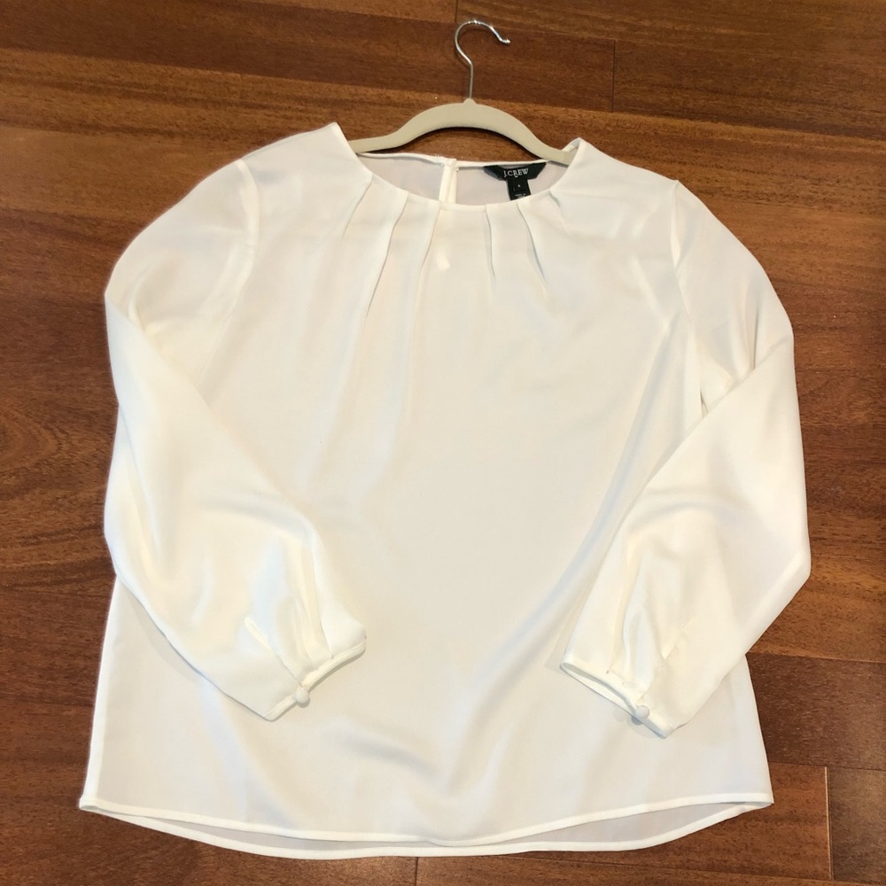 J Crew Round Neck Blouse NWOT Small